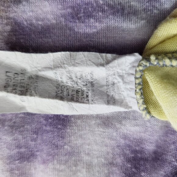 21 Saints Jumpsuit Womens Small Spaghetti Straps Tie-Dye Purple Yellow - Picture 13 of 15